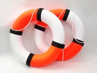 Phao tròn bơi cứu hộ mút lớn (Trắng cam ) (Cái)