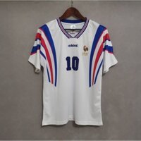 Pháp 1996 FRA Sân Khách Retro Áo Bóng Đá ZIDANE
