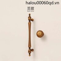 Pháp Đồng Tay Cầm Tủ Quần Áo Cửa Tủ Ngăn Kéo Tủ Gỗ Chắc Chắn Mỹ Retro Đau Khổ Cổ Đồng Tay Cầm Cửa