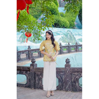 Pháp Phục đi lễ, đi chùa hoa mai, bộ đồ Phật tử, đồ đi lễ