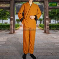 Pháp phục nam, đồ lam đi chùa màu vàng nâu