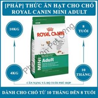 [PHÁP] Thức ăn hạt khô cho Chó cảnh Royal Canin Mini Adult - Gói 800g