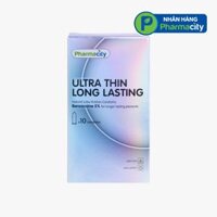 Pharmacity Bao cao su Ultra Thin Long Lasting siêu mỏng kéo dài thời gian yêu (10 cái/hộp)