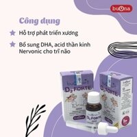 [pharmath]Buonavit D3 Forte - Bổ Sung D3 Và DHA Phát Triển Chiều Cao Và Trí Não, Có Đầu Nhỏ Giọt - Lọ 12ml