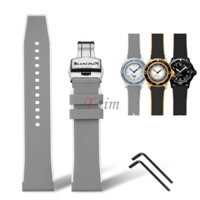 Phát Hành Nhanh 22 Mm Dây Đeo Silicon Màu Đôi Cho Blancpain X -Swatch Nam Nữ Lặn Thể Thao Cao Su Chống Thấm Nước Thay Thế Dây Đeo Đồng Hồ Bằng Dụng Cụ