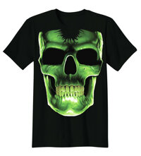 Phát Sáng Xương Neon Xanh Mát SKULL Tee