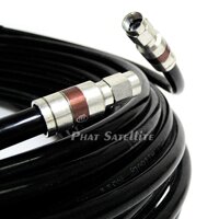 PHAT SATELLITE INTL, 155ft Heavy Duty Quad-Shield Indoor Outdoor RG-11 COAXIAL HD Cable TV Antenna UL ETL Rated 14AWG 75 Ohm Weather Seal Brass CON...