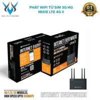 Phát wifi từ sim 4G MIXIE LTE4G II nâng cấp phát sóng cực xa hỗ trợ cùng lúc 32 User - nguồn trực tiếp 12V (đen)