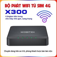 Phát wifi từ sim 4G X300 chuyên lắp cho ô tô, phòng khách và bàn làm việc, 4 ăng ten ẩn bên trong, sang trọng