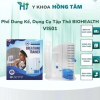 Phế Dung Kế, Dụng Cụ Tập Thở, Tập Phổi (Trẻ Em và Người Lớn) BIOHEALTH VIS01, Lưu Lượng 250-5000ml