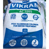 PHÈN NHÔM, PAC 30% TRẮNG, VIKRAM GRASIM, ẤN ĐỘ, CHẤT TRỢ LẮNG HỒ BƠI