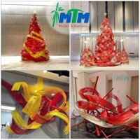 Phên tre uốn dẻo / Mành tre màu sắc - trang trí sự kiện, cổng hoa, ngày lễ, tết.