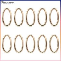 Phenovo 10x Hình Bầu Dục Lò Xo Móc Chìa Khóa Khóa Kết Nối Kim Loại Chia Nhẫn Thủ Công