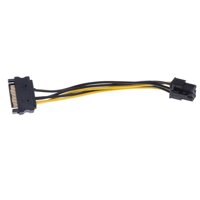 Phép Lạ Chiếu 15pin Nguồn SATA 557 6pin PCI Express Adapter Dùng Cho Card