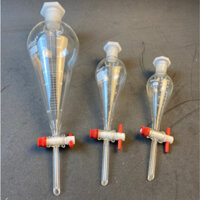 Phễu chiết quả lê, bình lắng gạn khóa nhựa PTFE (Biohall - Germany) 60ml - 2000ml - LABHN