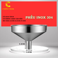 Phễu Inox 304 Size To, Phễu Inox To, Phễu Inox Có Ngăn Lưới Lọc, Phụ Kiện Ngành R