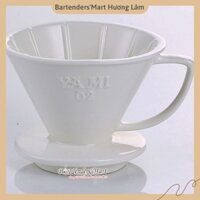 Phễu Lọc Cafe Yami 02 Màu Trắng - Coffee Dripper Cup V02
