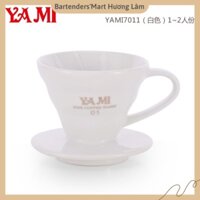 Phễu Lọc Cafe Yami V01 Gợn Sóng Màu Trắng – Coffee Dripper Cup V01