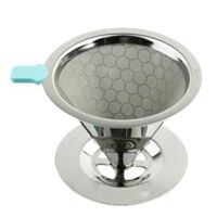 Phễu lọc không giấy Barcafe Dripper Honeycomb removable stainless steel funnel 1-2 cup