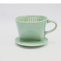 Phễu lọc pha cà phê Blagu dripper 102 bằng gốm sứ màu xanh ngọc (2-4 ly)