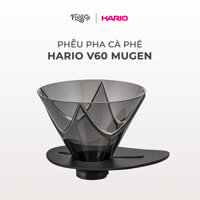 Phễu pha cà phê HARIO V60 Mugen (nhựa trong, màu đen) - V60 One Pour Dripper Mugen VDMU-02-TB