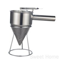 Phễu Rót Bột, Sốt - Inox Cao Cấp Bánh Bạch Tuộc Takoyaki, Bánh Kẹp... (Pancake Batter Dispenser)