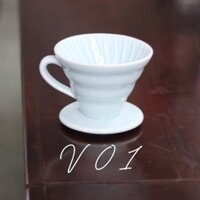 Phễu sứ V60 NATURY Xanh Thiên Thanh – Size S (V01)