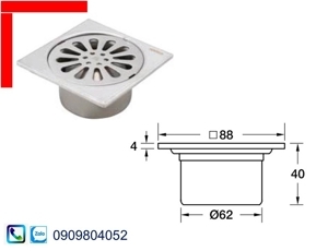 Phễu thoát nước sàn Hafele 495.60.803