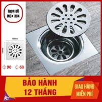 Phễu thoát sàn chống hôi - Hố ga thoát sàn nước nhà tắm, thoát sàn lọc rác - Inox 304