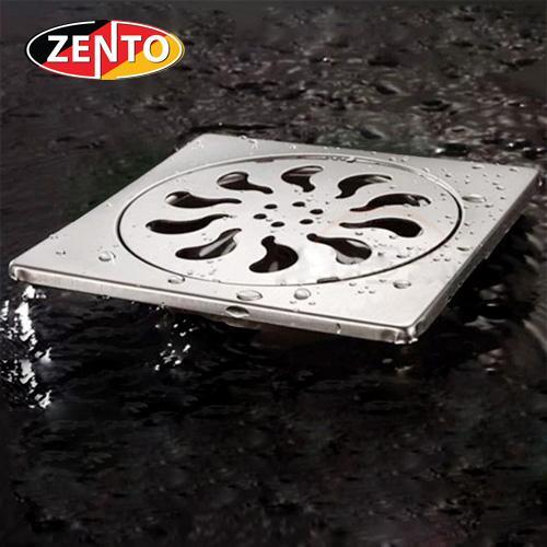 Phễu thoát sàn inox Zento TS121 - 115x115mm