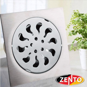 Phễu thoát sàn inox Zento TS151 - 15x15cm