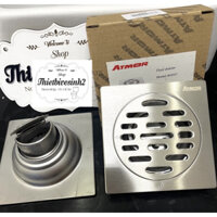 Phễu thu sàn-hố ga thoát nước (xả lọc rác) chống hôi chống côn trùng Atmor Model AH001 10x10cm