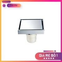 Phễu thu sàn-thoát nước phòng tắm chống trào ngược chống hôi (xả lọc rác) Atmor Model AH018 10x10cm