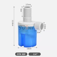 Phi 27 - Van Phao Cơ Tự Ngắt Nước  Phao Cơ Thông Minh Thế Hệ Mới  Phao cơ đứng ren 34 Tặng kèm co và cao su non Mẫu mới 2023