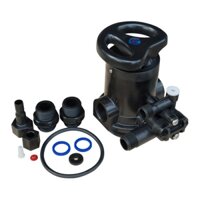 Phi 34 (1'') | Van 5 ngã - Van 5 cửa - Van cột lọc Cation làm mềm - Runxin F64A Ren 34 kèm lưới trên