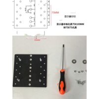 Phi tiêu chuẩn 75*100 đến 75X75 Khoảng cách lỗ tiêu chuẩn Phiên bản sửa đổi lỗ đôi Màn hình Không có phụ kiện lỗ Hỗ trợ bảng VESA