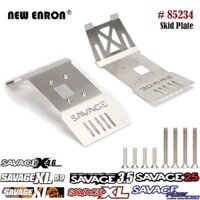 Phía trước phía sau Tấm đáy dưới Bảo vệ Tấm trượt 85234 Thép không gỉ cho RC Xe 1/8 HPI Savage Flux HP XL 4,6 5,1 4,1 25