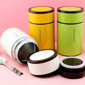 Phích - Bình giữ nhiệt Lock&Lock Column Food Jar LHC8022ORG - 750ML