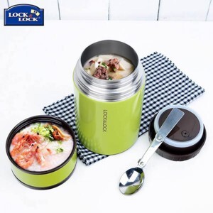 Phích - Bình giữ nhiệt Lock&Lock Column Food Jar LHC8022ORG - 750ML