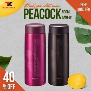 Phích - Bình giữ nhiệt Peacock AMG61 - 600ML