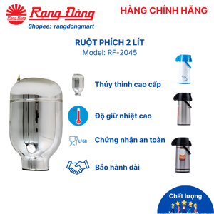 Phích - Bình giữ nhiệt Rạng Đông RD 2045TS.E - 2L