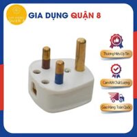 Phích Cắm 3 Chấu Tiêu Chuẩn Châu Âu Kiểu Anh Chân Cắm 3 Chân Tròn - PUKR- LiOA - Phích Cắm Điện Chuyển Đổi