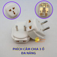 Phích cắm chia 3 ổ đa năng cao cấp