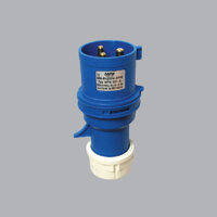 Phích cắm công nghiệp loại di động có kẹp giữ dây, 3 chân 16 A - IP67 (MPN - 0132)
