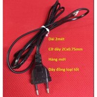 Phích cắm điện liền dây 220V loại tốt 2 mét (Lõi đồng lớn)