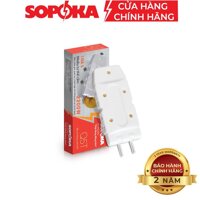 Phích cắm điện thông minh 1 chia 3 EKIT, SOPOKA , phích 3 chạc , 5 chạc dẹt đa chức năng - 5 chạc SOPOKA