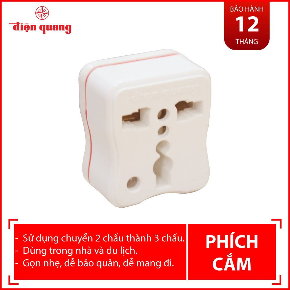 Phích cắm chuyển Điện Quang ĐQ-UA2A