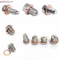 Phích cắm thoát dầu HTGHTG, phích cắm chảo dầu M12 M16 M18 M20, Bu lông đai ốc với Neodymium với miếng đệm đồng bằng thép không gỉ thoát nước bể phốt ô tô