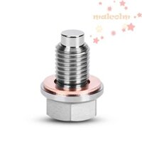 Phích cắm thoát dầu MALCOLM, phích cắm chảo dầu bằng thép không gỉ, nhẹ với miếng đệm đồng M12 M16 M18 M20 với bu lông đai ốc thoát nước bể phốt Neodymium cho GM