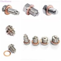 Phích cắm thoát dầu WILLISME, phích cắm chảo dầu M12 M16 M18 M20, vít với thép không gỉ Neodymium có đệm đồng Bu lông đai ốc thoát nước bể phốt cho GM